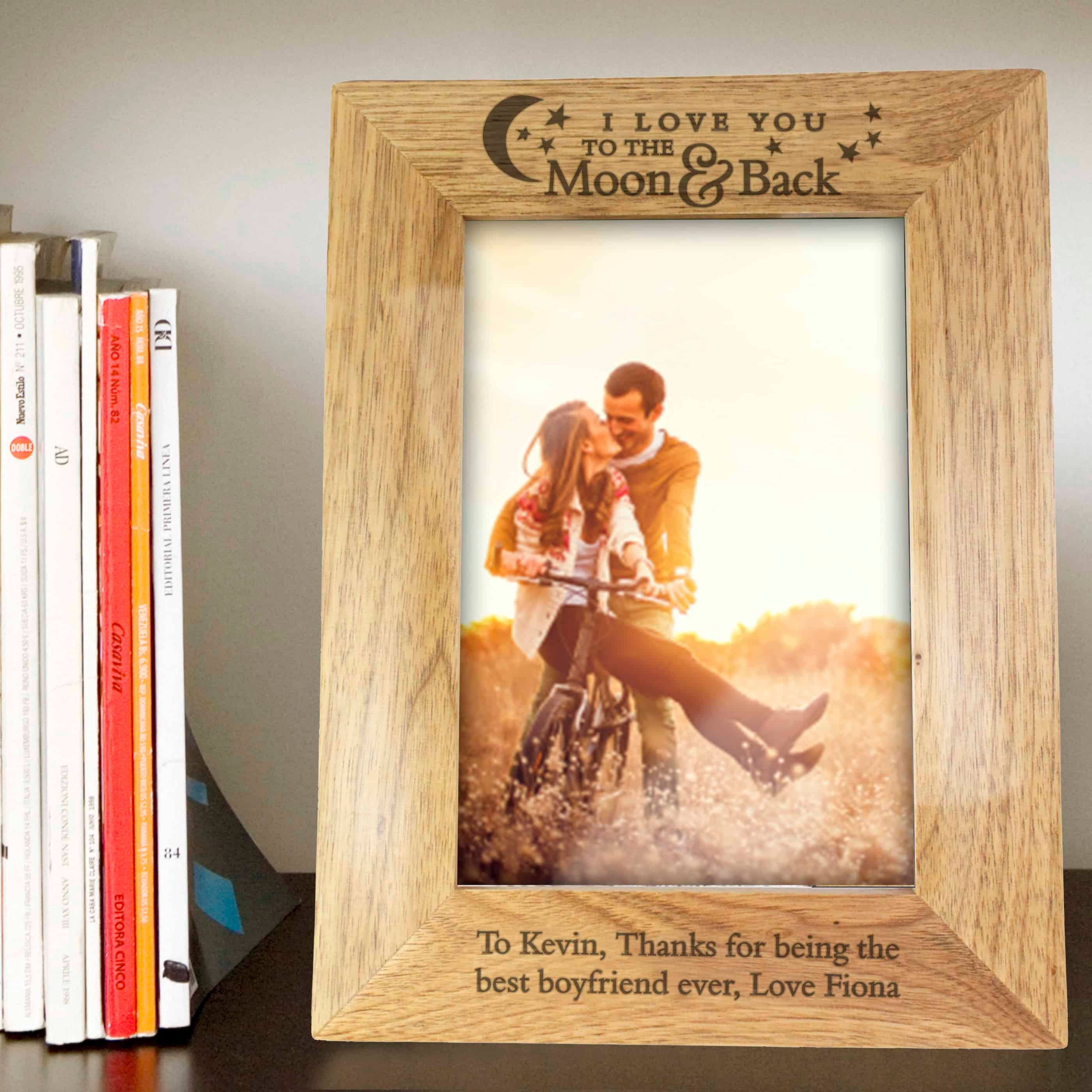 To the Moon and Back wooden frame - CalEli Gifts