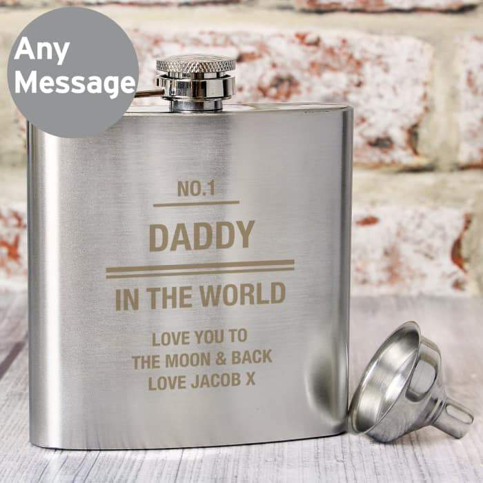 Any Message Hip Flask - CalEli Gifts