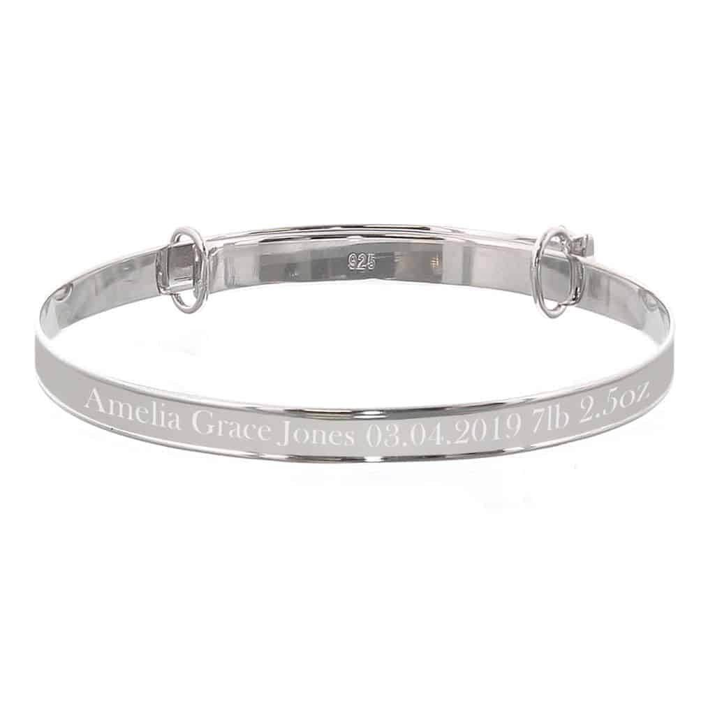 personalised baby bangle