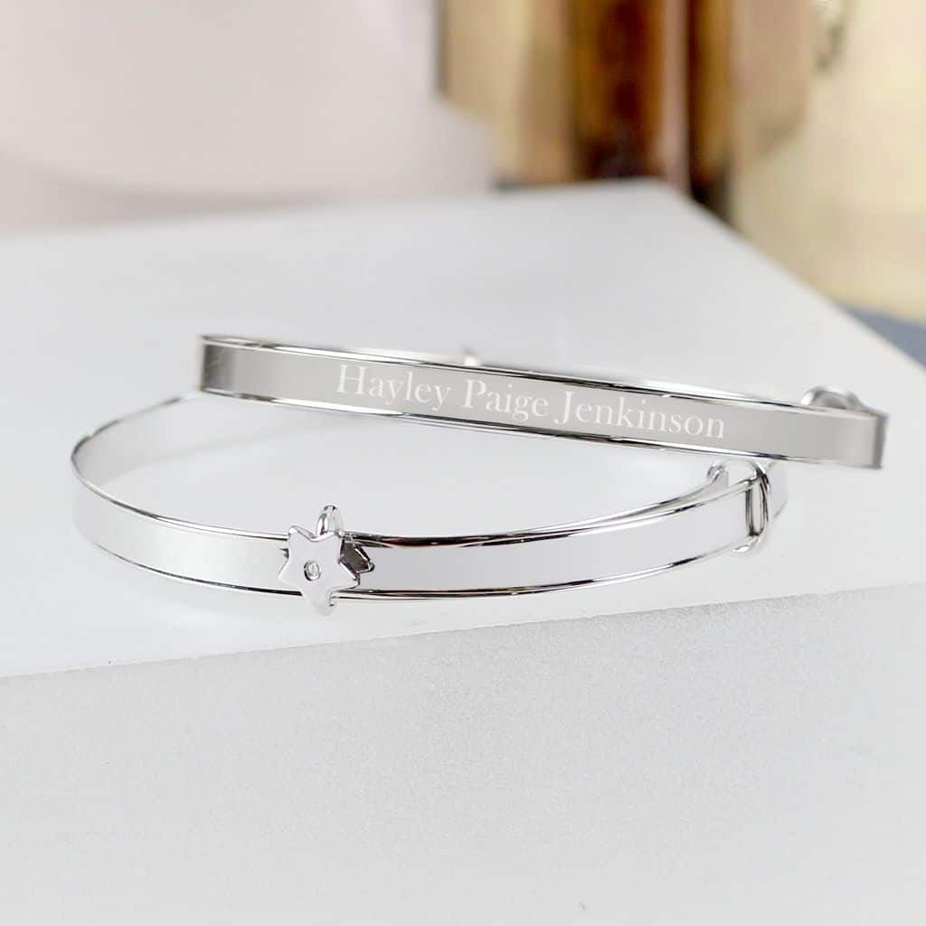 personalised baby bangle