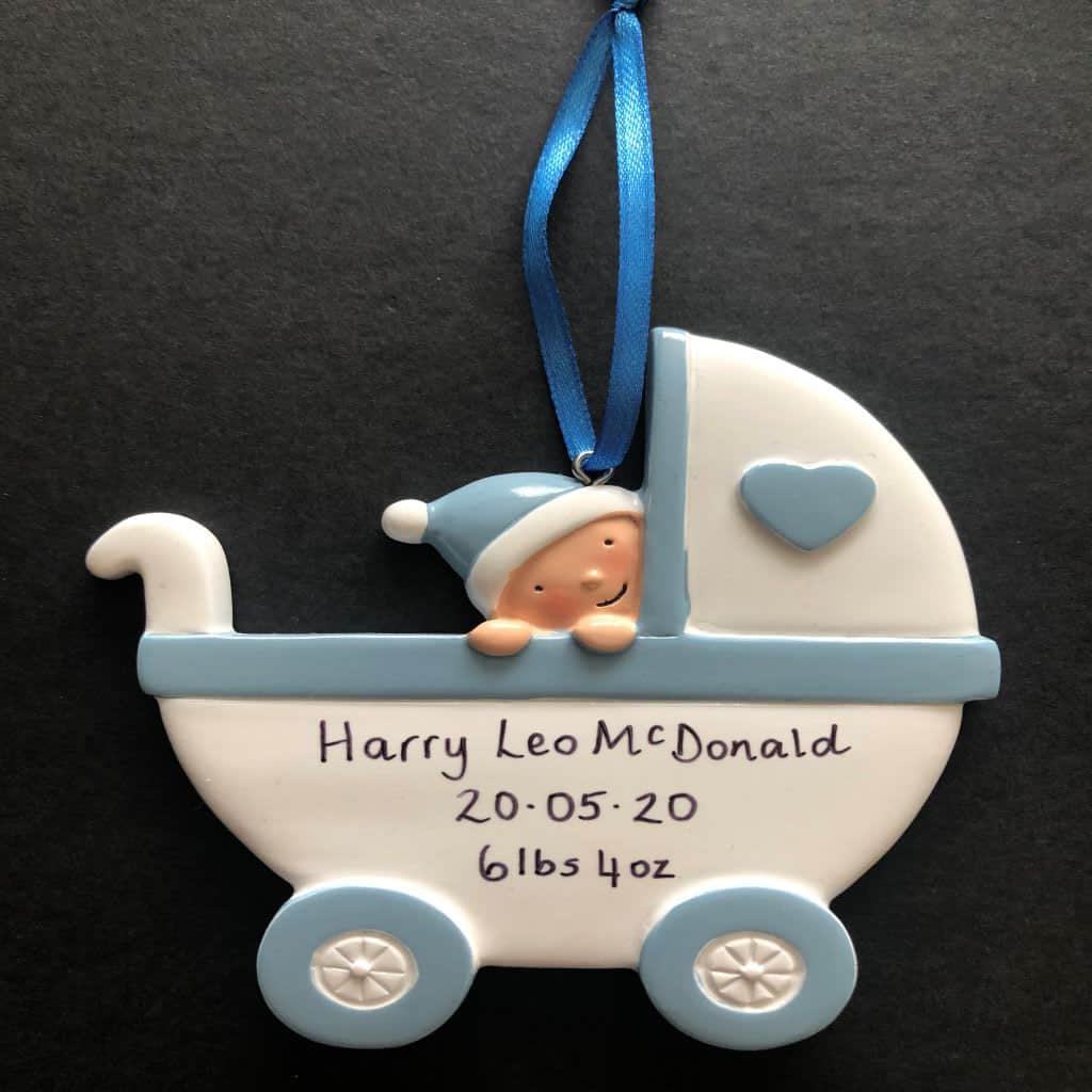 personalised baby keepsake decoration 