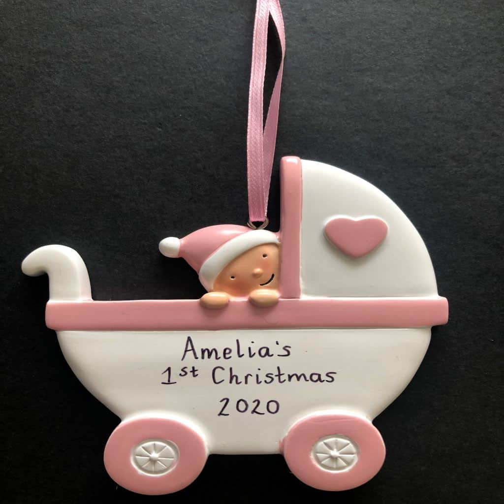 personalised baby keepsake decoration 