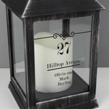 personalised black lantern