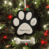 personalised dog Christmas tree decoration