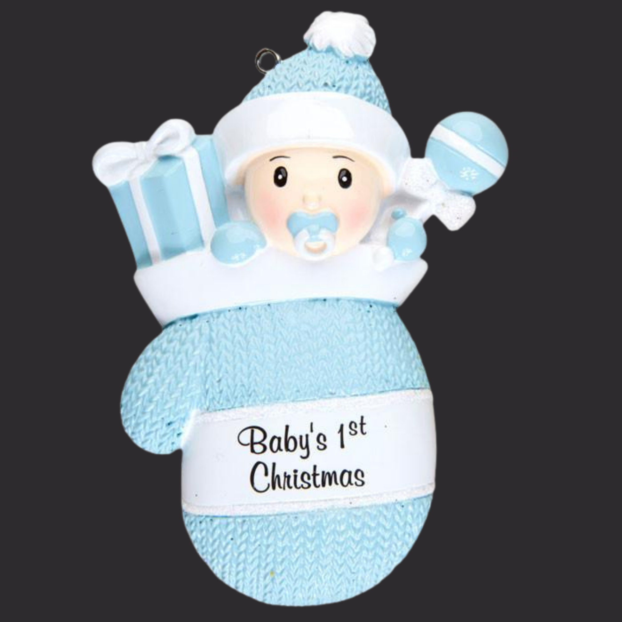 personalised Baby's 1st Christmas tree decoration