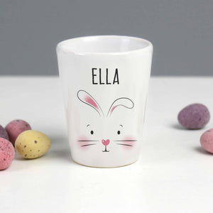 personalised bunny egg cup