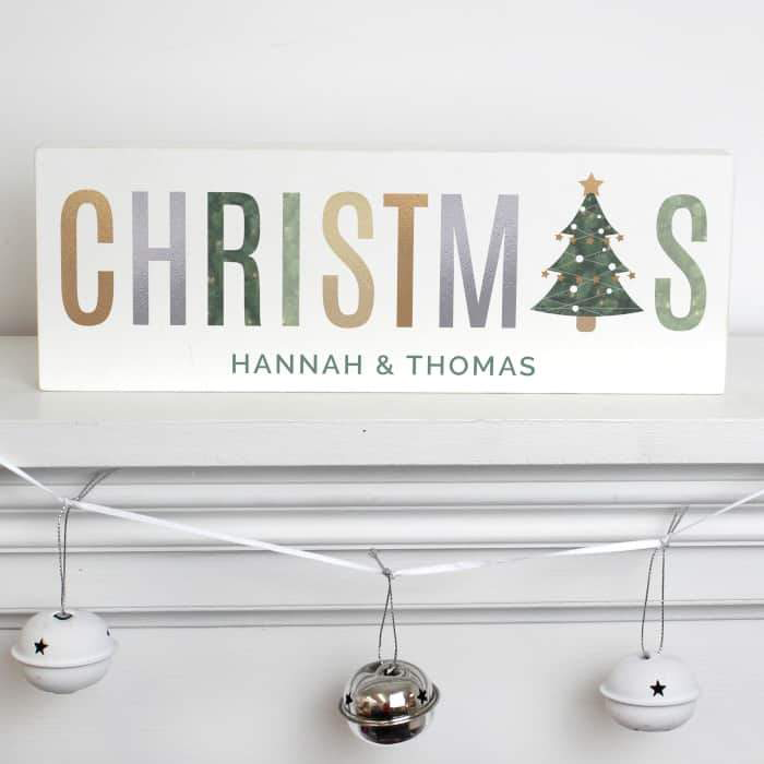 Christmas Wooden Block Sign - CalEli Gifts