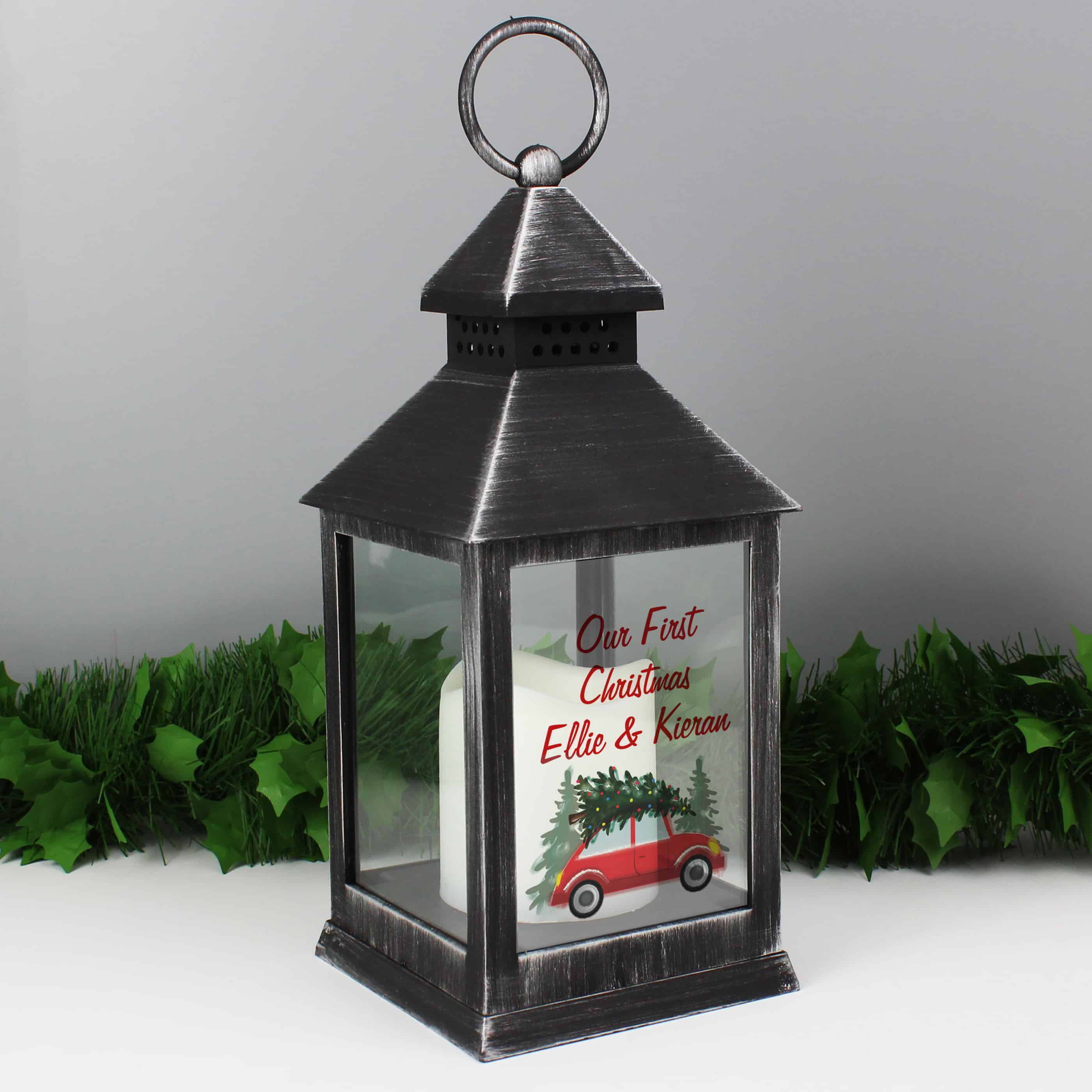 personalised christmas lantern
