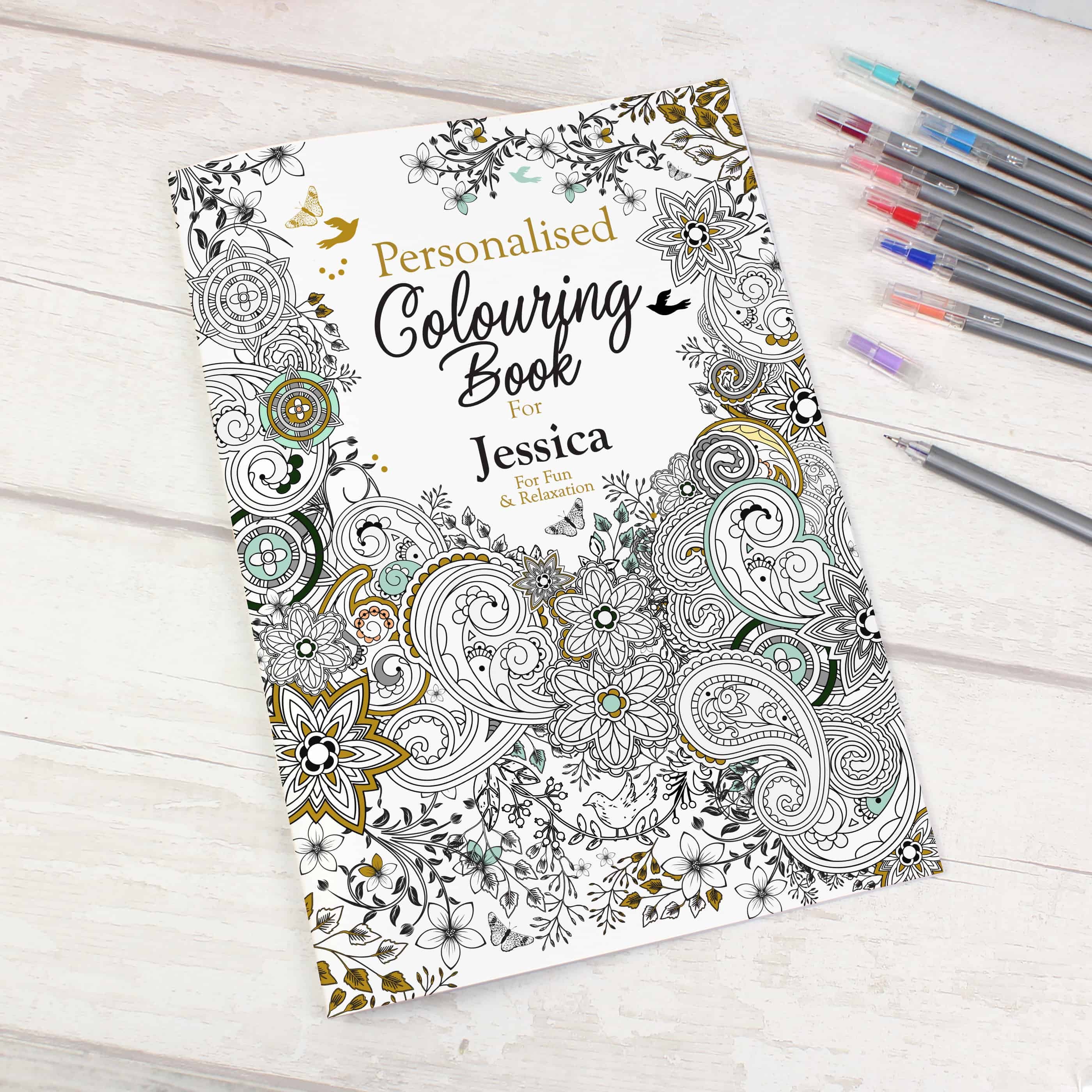 personalised colouring book