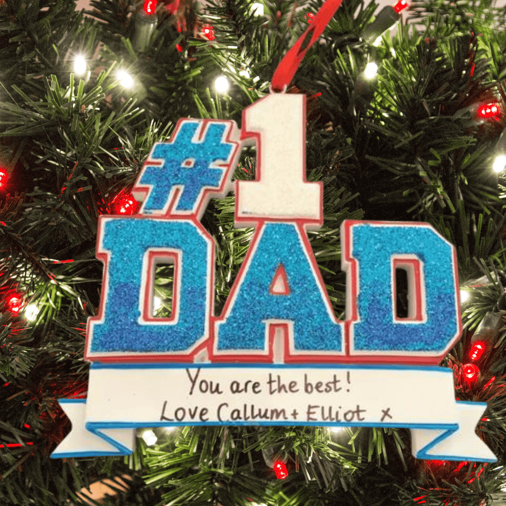 personalised Dad Christmas Tree Decoration