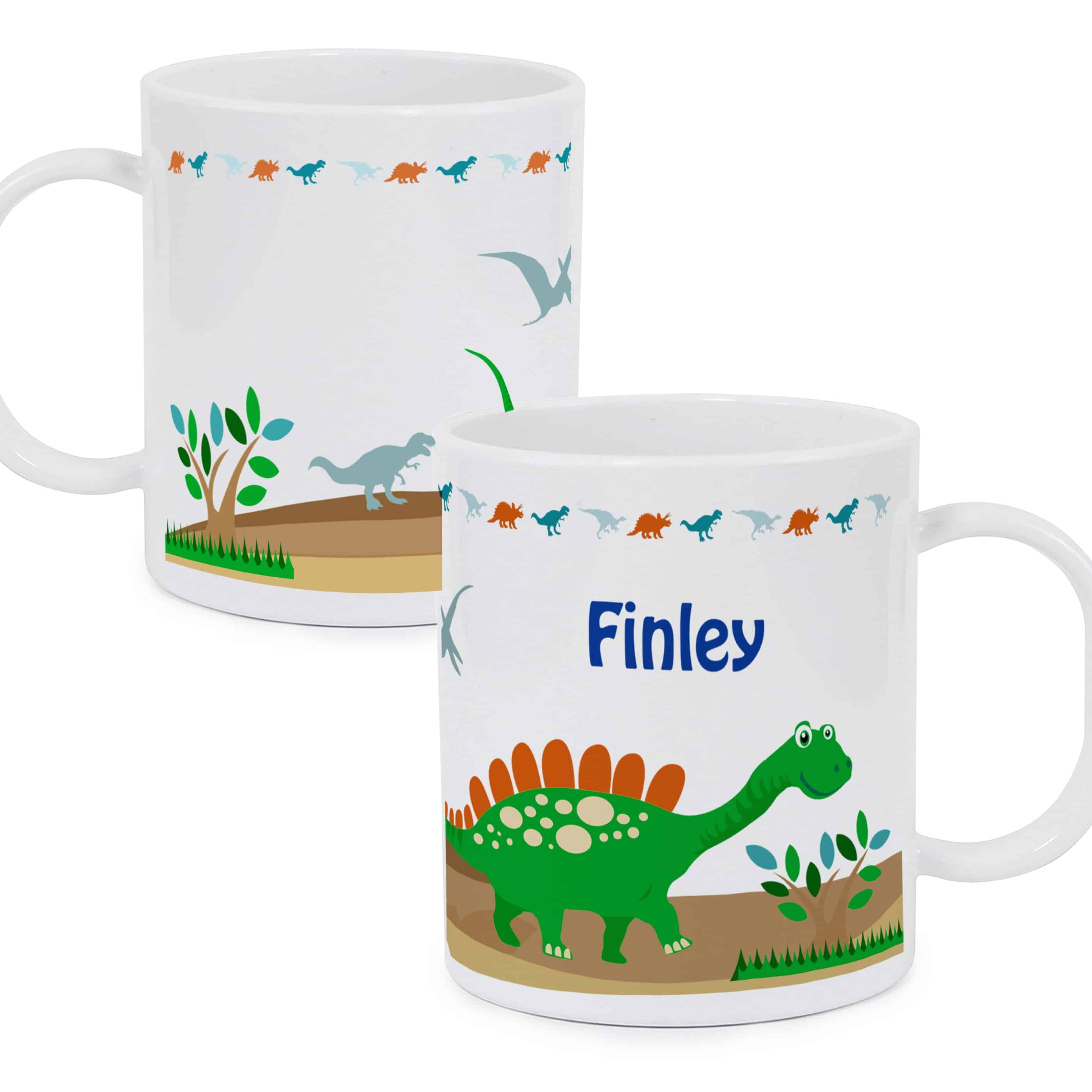 personalised plastic kids mug