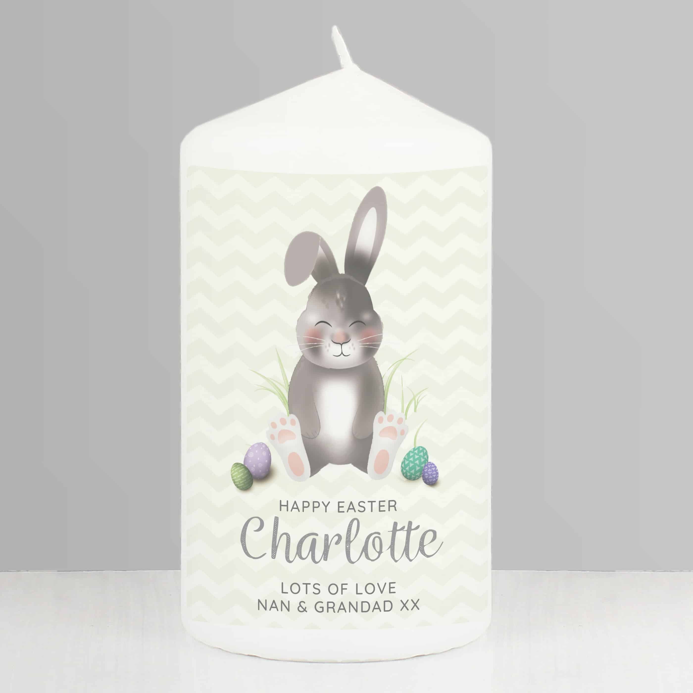 easter bunny candle