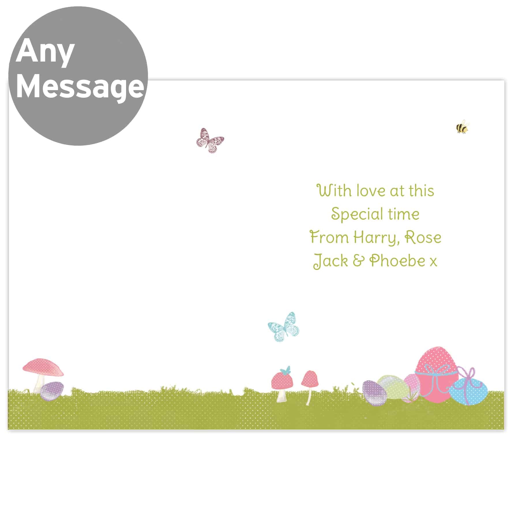 Personalised Easter Bunny Card from Edinburgh Gift Company CalEli Gifts