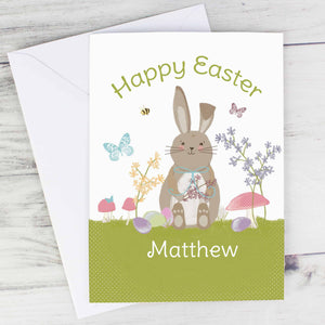 Personalised Easter Bunny Card from Edinburgh Gift Company CalEli Gifts