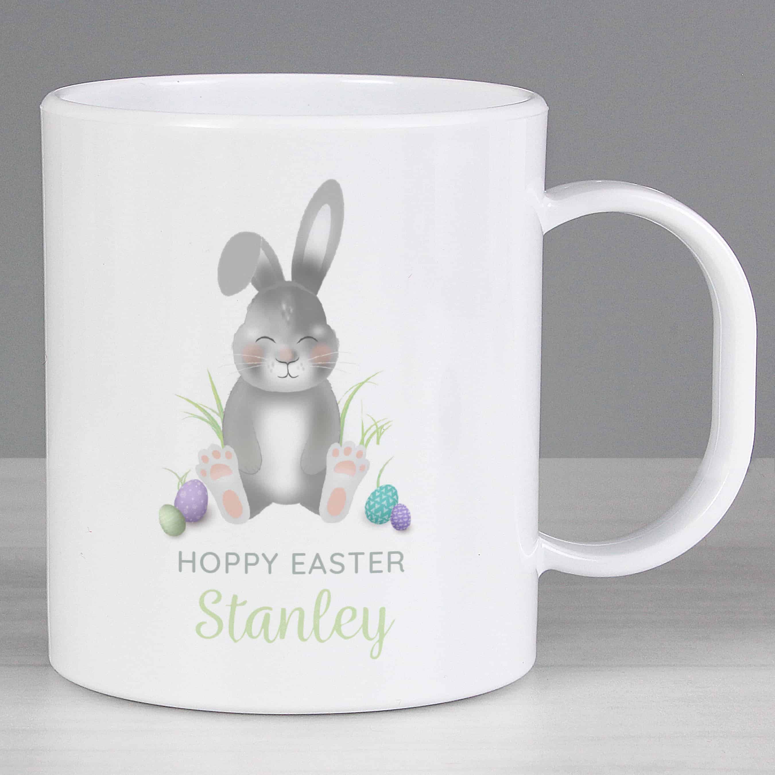 personalised Easter Bunny Plastic Mug