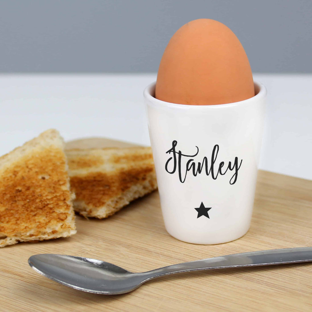 personalised ceramic egg cup