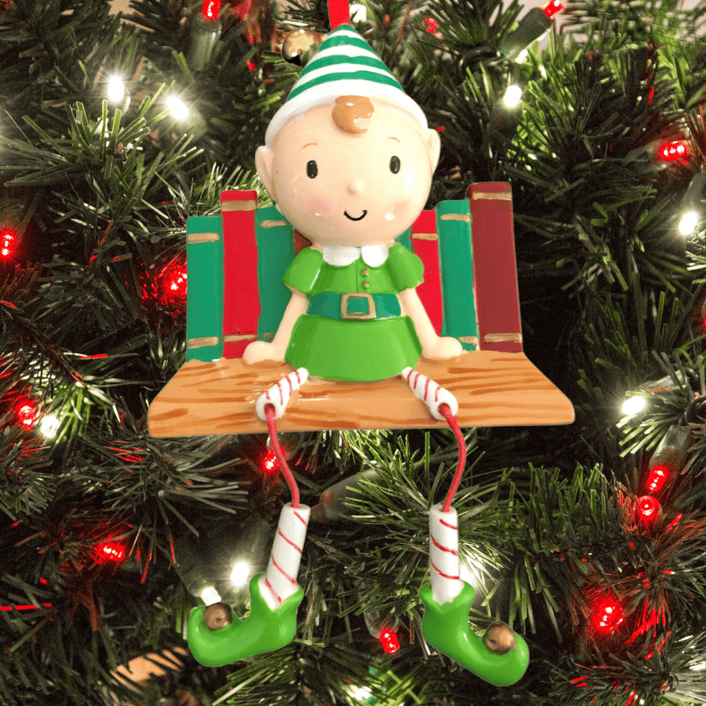 personalised elf Christmas Tree Decoration