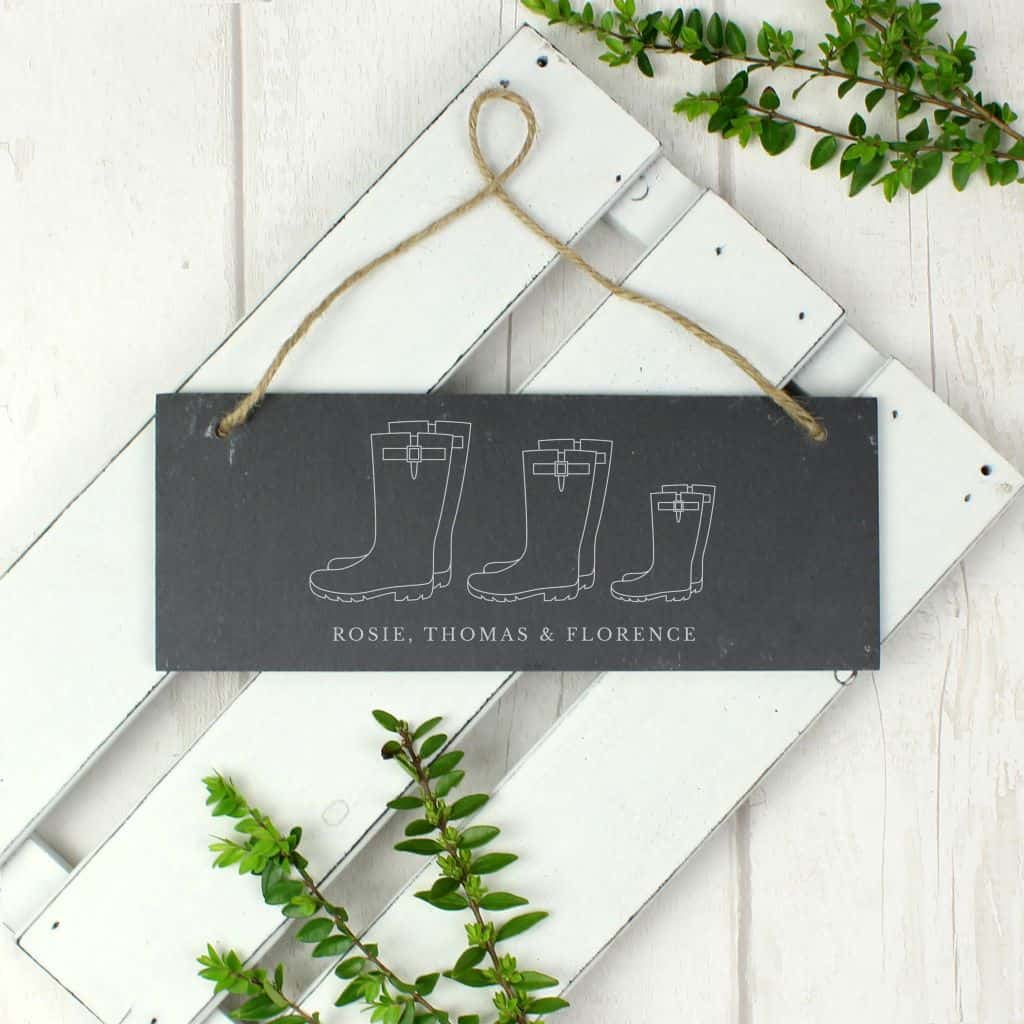 engraved family plaque