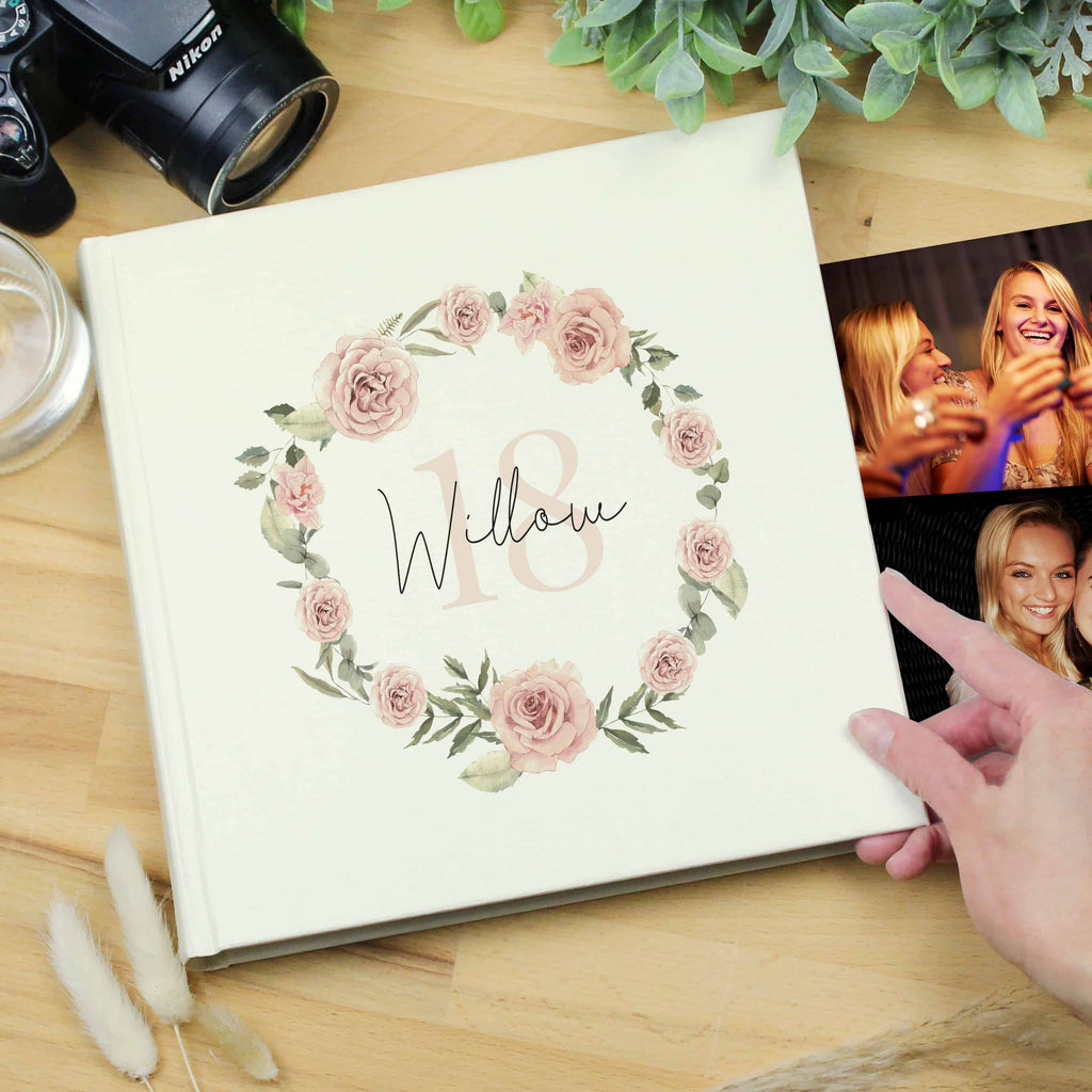 personalised floral album