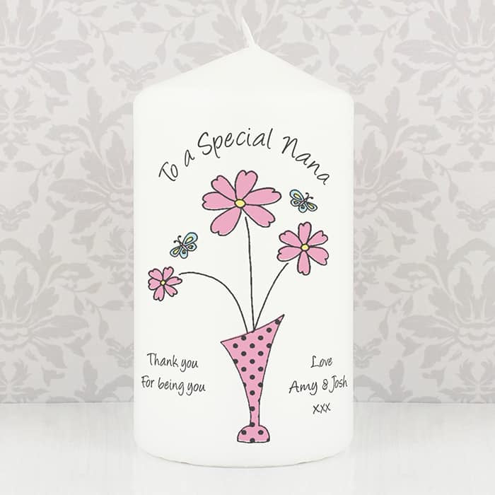 Flowers in Vase Design Candle - CalEli Gifts