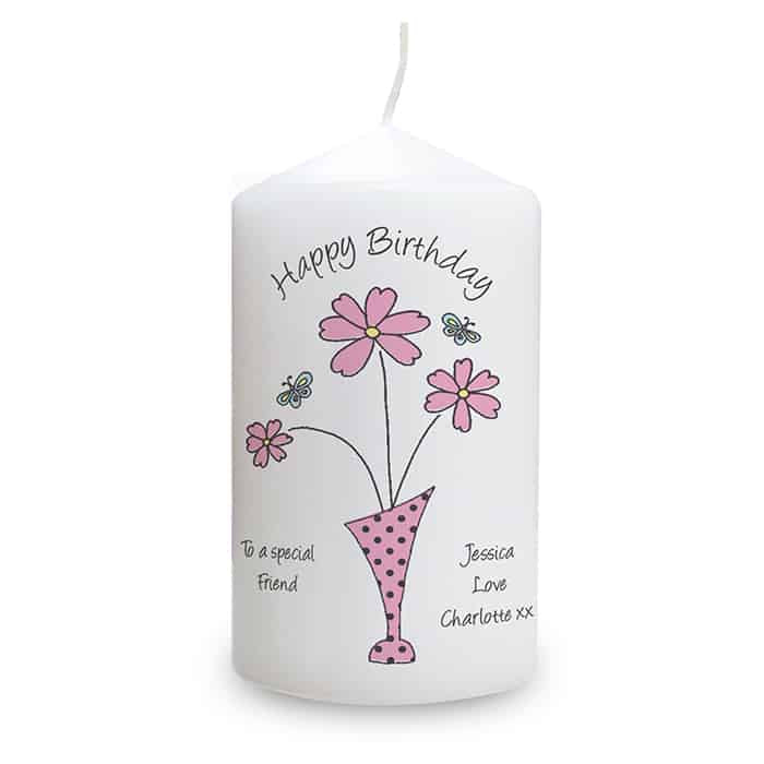 Flowers in Vase Design Candle - CalEli Gifts