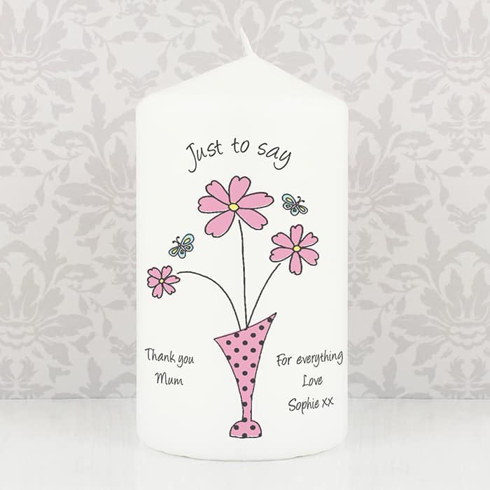 Flowers in Vase Design Candle - CalEli Gifts