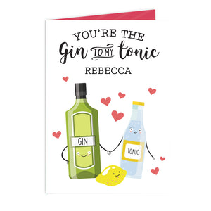 Gin To My Tonic Card - CalEli Gifts