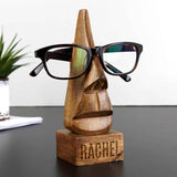 personalised wooden glass holder