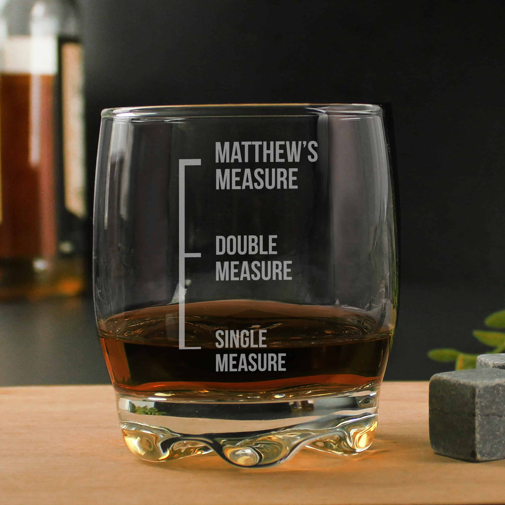 glass measures tumbler