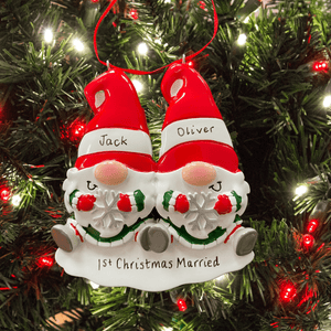 personalised gnome tree decoration