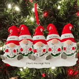 Personalised Gnome Family Christmas Decoration