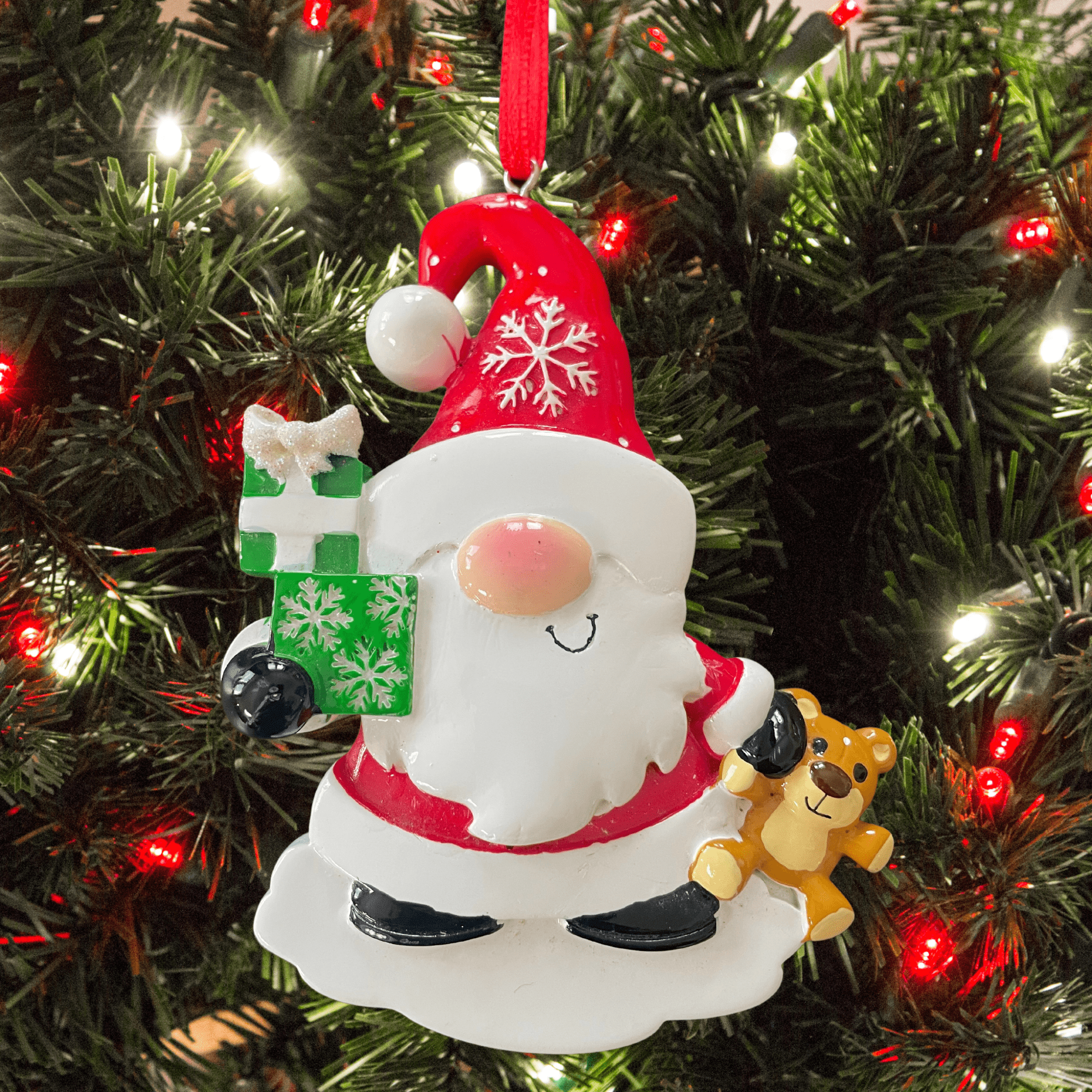 personalised gnome Christmas Tree Decoration
