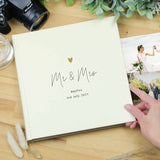 Personalised Couples Photo Album | Gold Heart Design