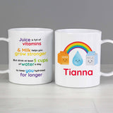 personalised plastic kids mug
