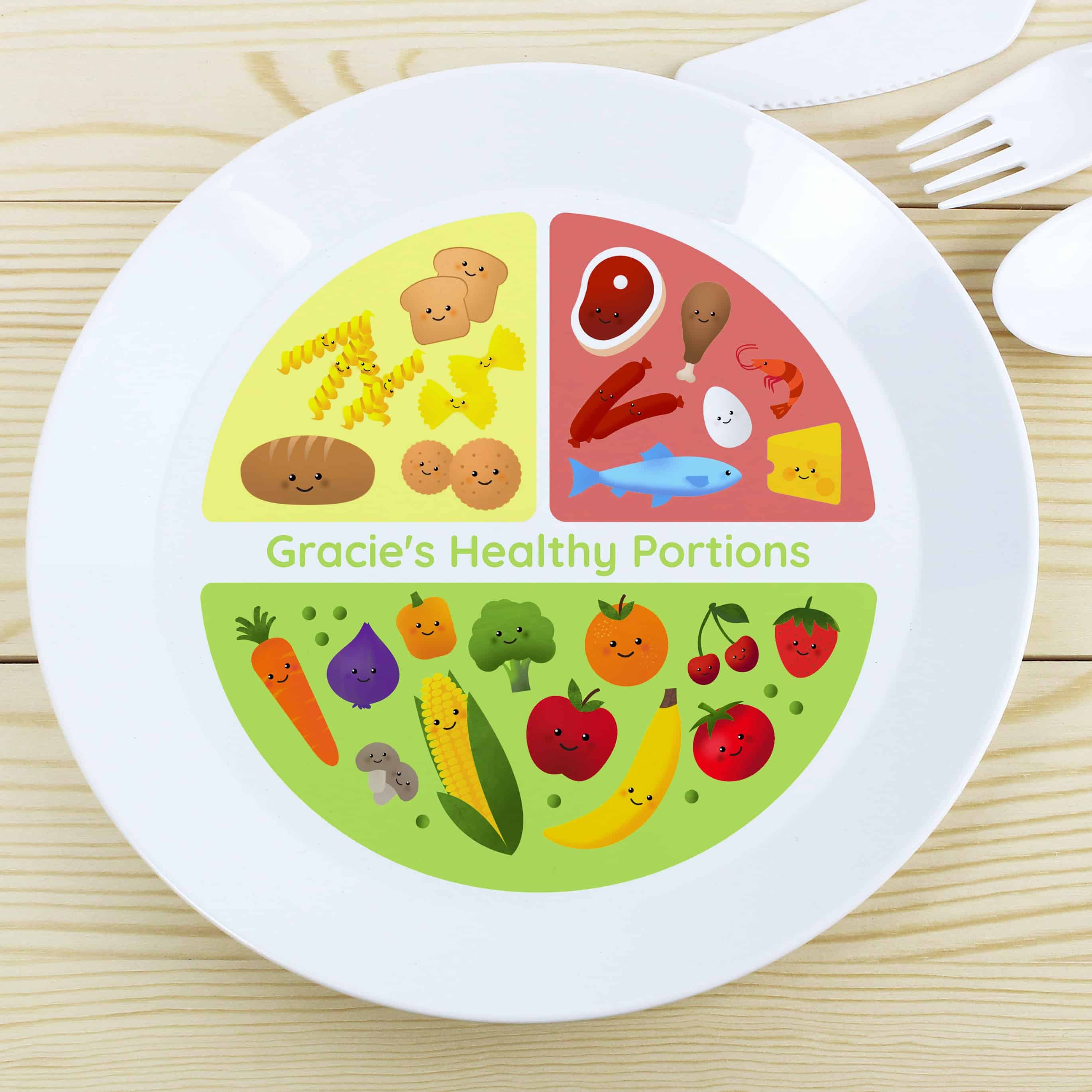 Personalised Kids Plastic Plate