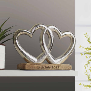 personalised heart ornament