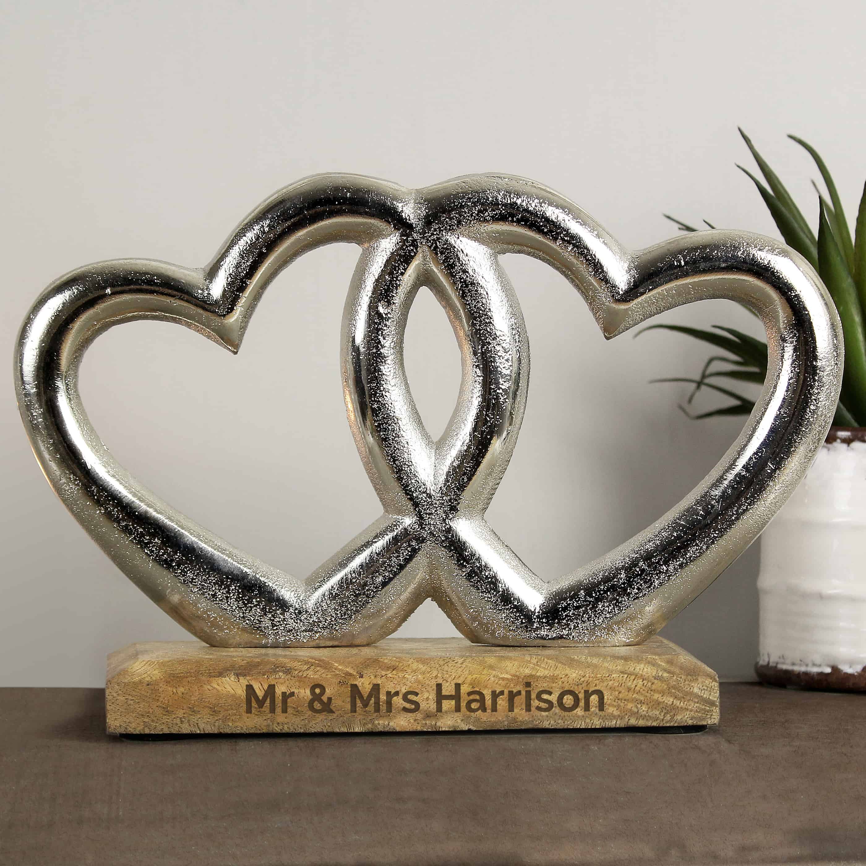 personalised heart ornament