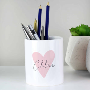 ceramic heart storage pot