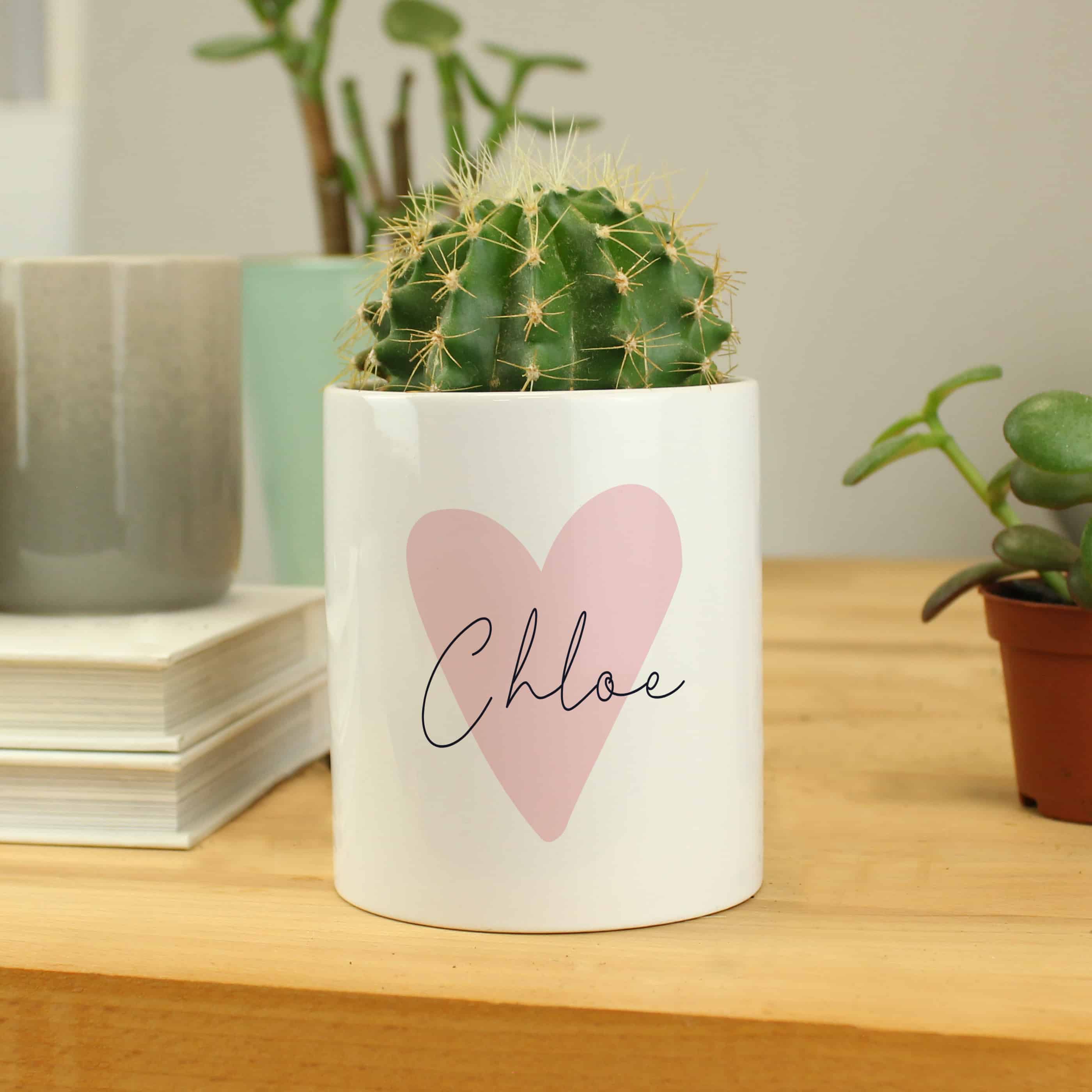 ceramic heart storage pot