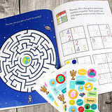 personalised kids activity sticker book