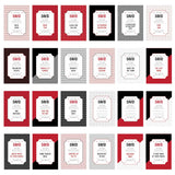 personalised love tokens. A pack of 24 cards that feature naughty and nice treats!