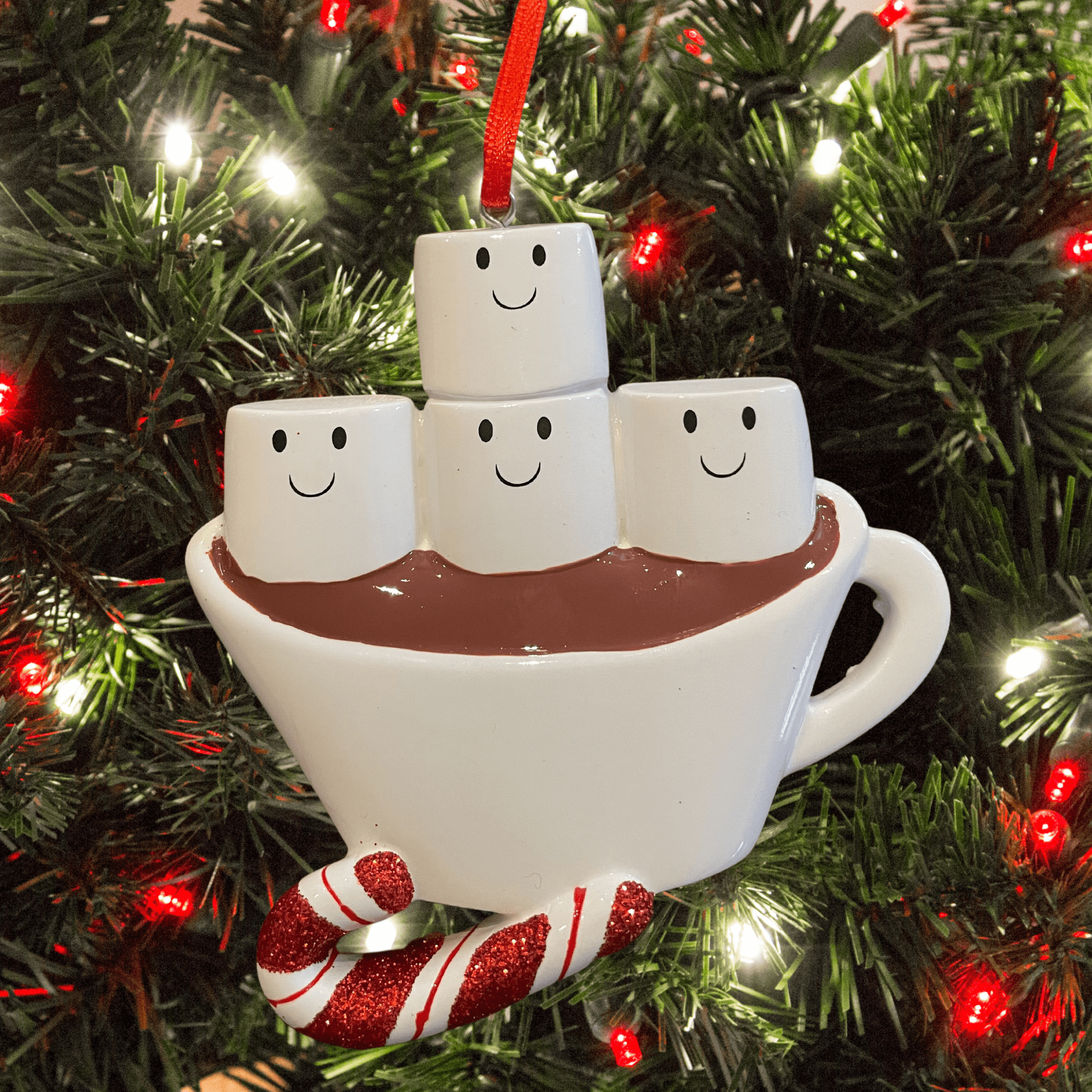 personalised family christmas tree decoration