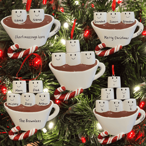 personalised family christmas tree decoration