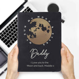 Personalised Moon and Stars Notebook