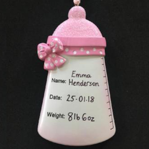 Newborn baby bottle keepsake - CalEli Gifts