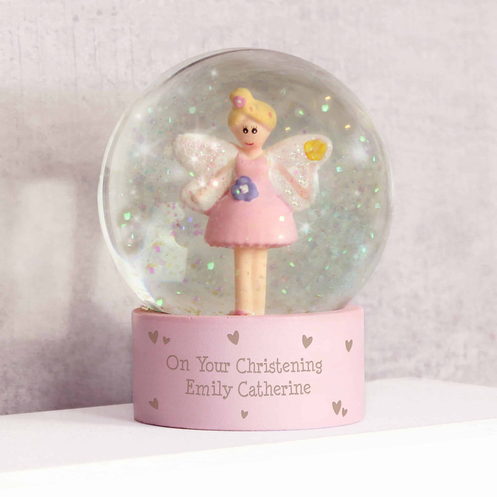 personalised fairy snow globe