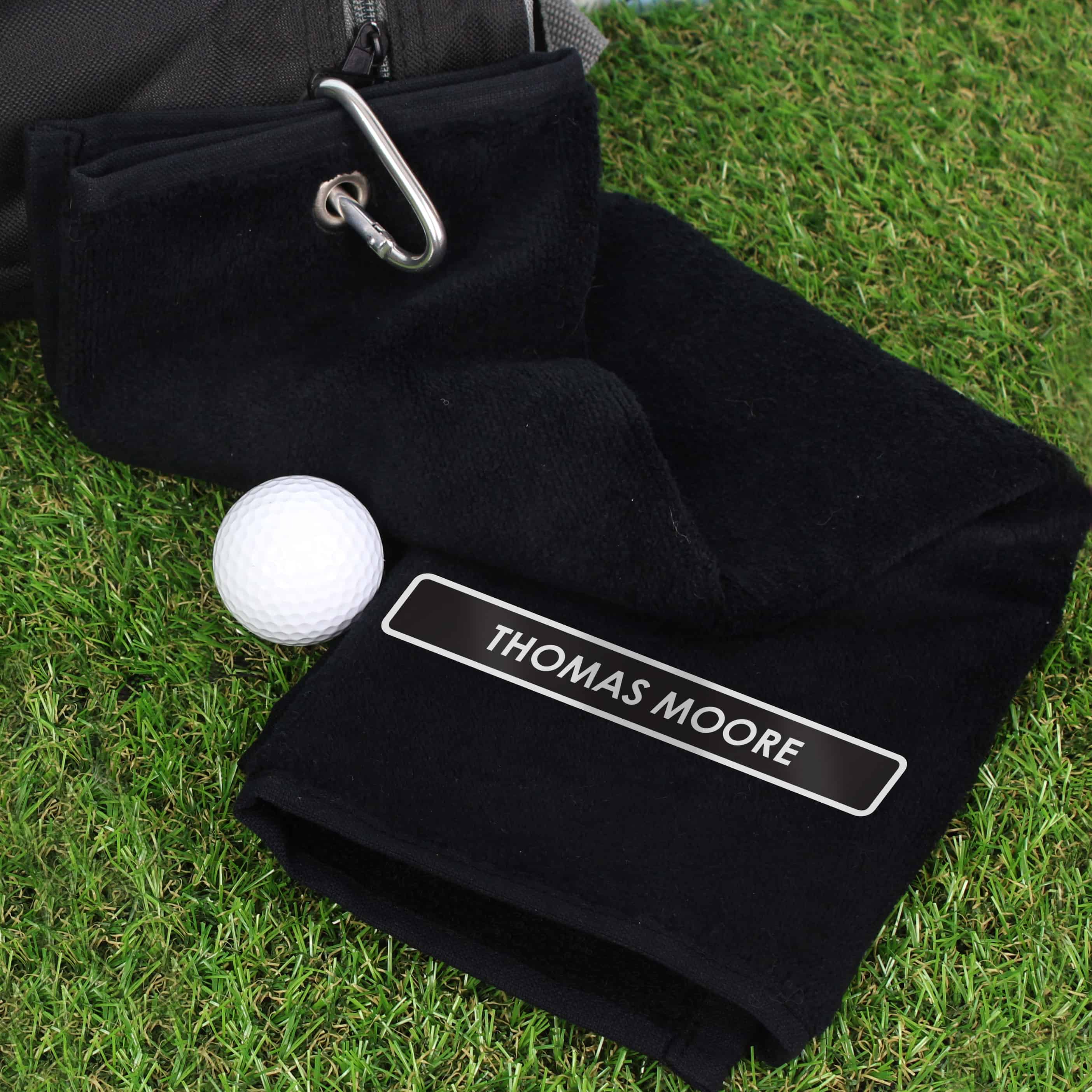 personalised golf towel
