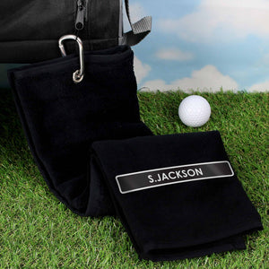 personalised golf teatowel