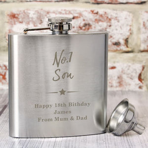 No 1 Hip Flask - CalEli Gifts