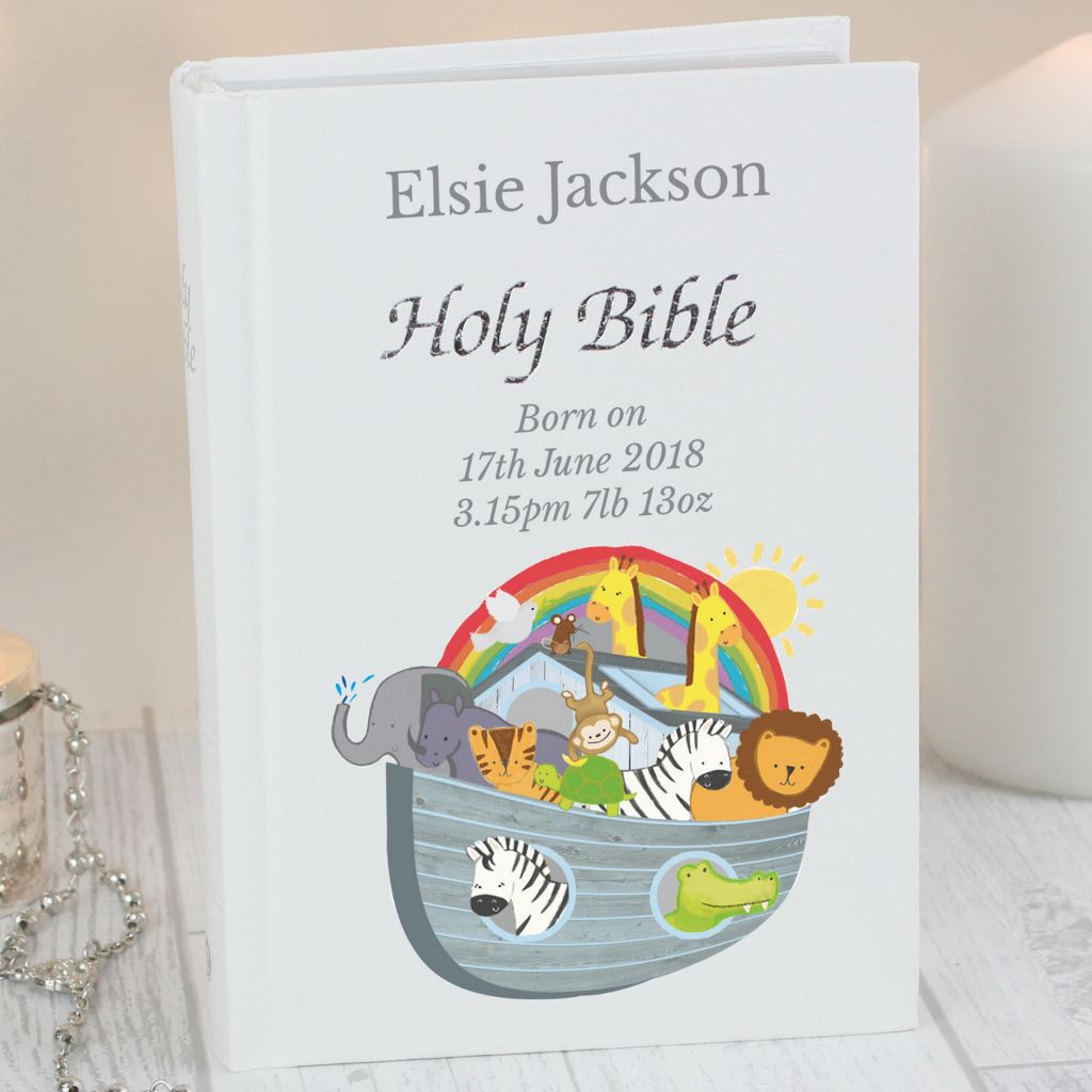 personalised noah's ark bible